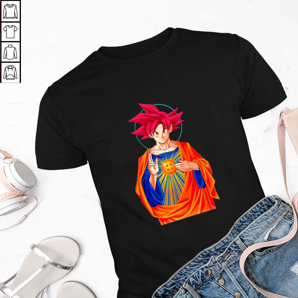 Jesus Mashup Son Goku Super Saiyan God hoodie, sweater, longsleeve, shirt v-neck, t-shirt