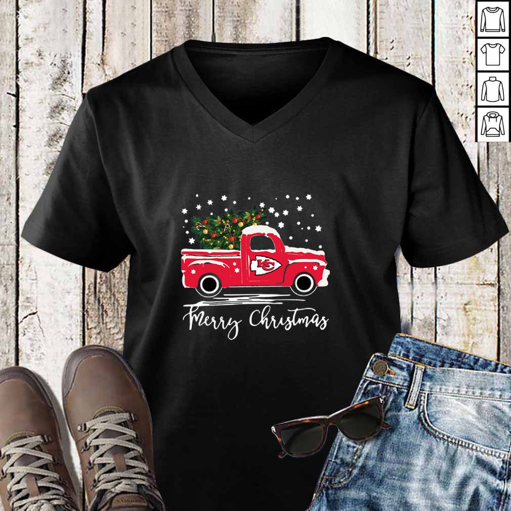 Kansas City Chiefs Truck Merry Christmas hoodie, sweater, longsleeve, shirt v-neck, t-shirt