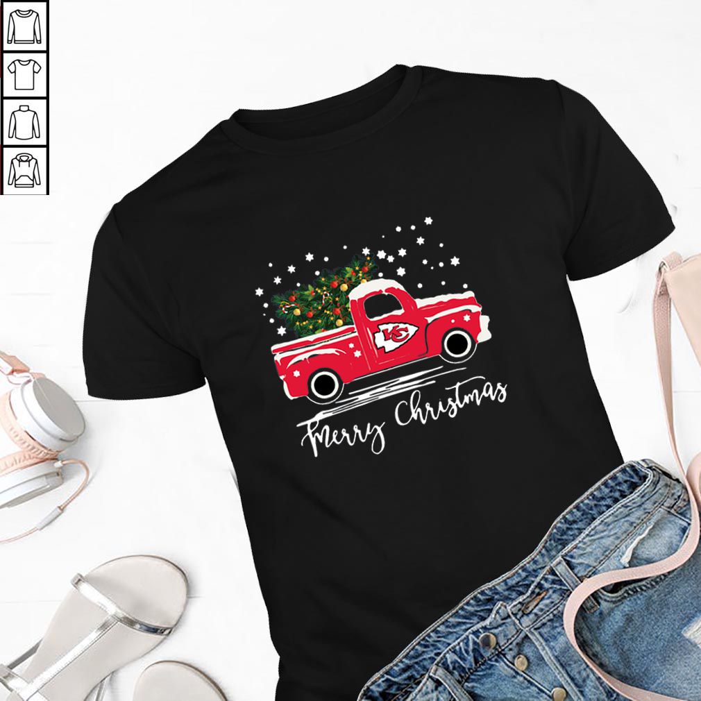 Kansas City Chiefs Truck Merry Christmas hoodie, sweater, longsleeve, shirt v-neck, t-shirt