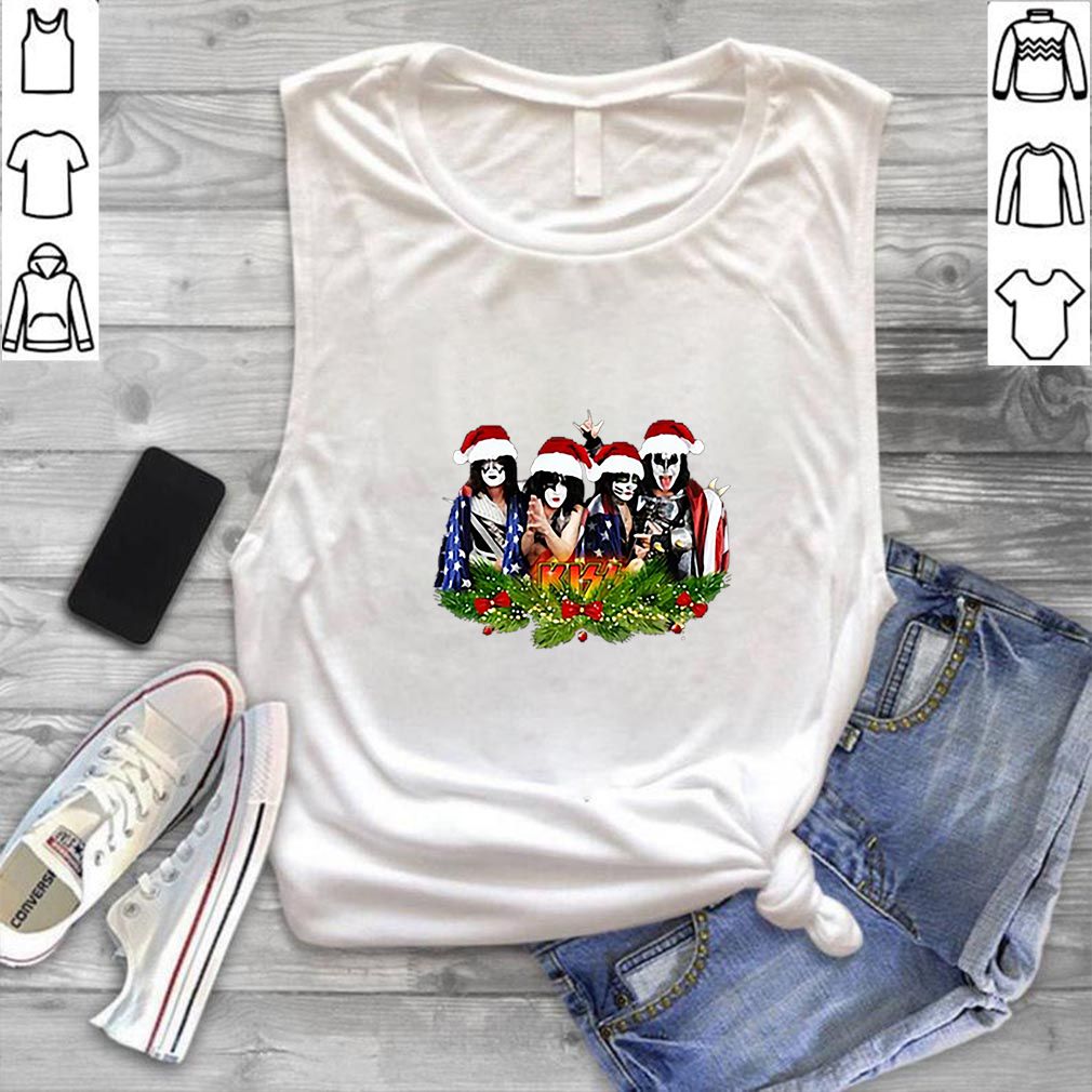 Kiss Merry Christmas American Flag hoodie, sweater, longsleeve, shirt v-neck, t-shirt 5