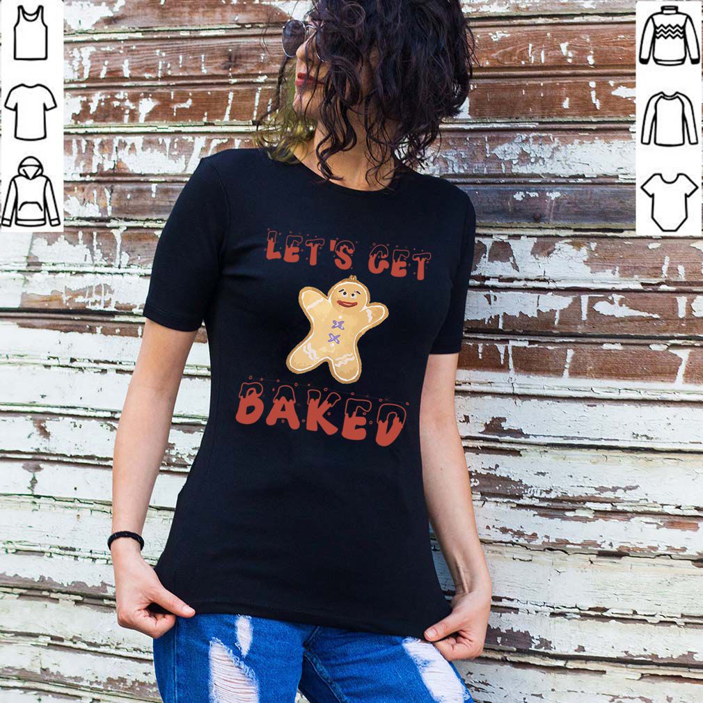 Lets Get Baked Funny Christmas Gingerbread T Shirt 2
