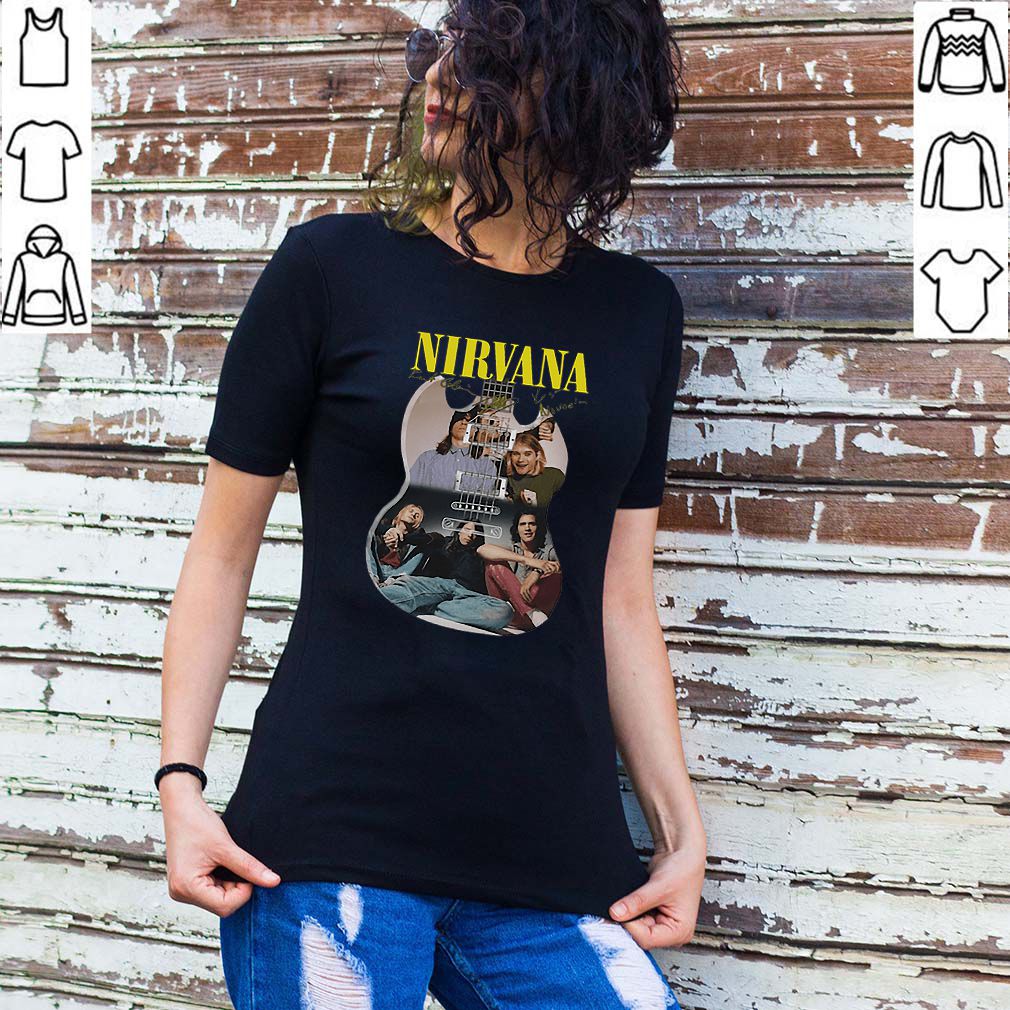 Nirvana guitarist band signatures shirt 2