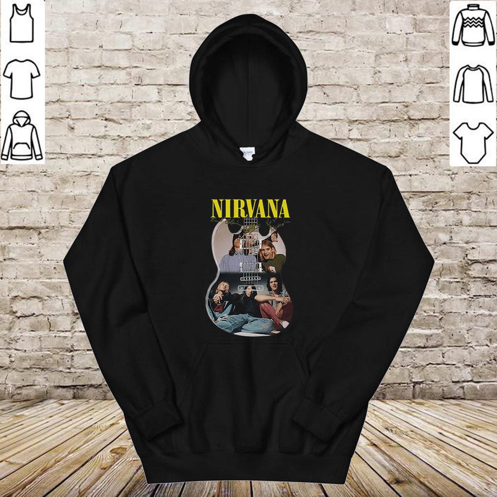 Nirvana guitarist band signatures hoodie, sweater, longsleeve, shirt v-neck, t-shirt 4