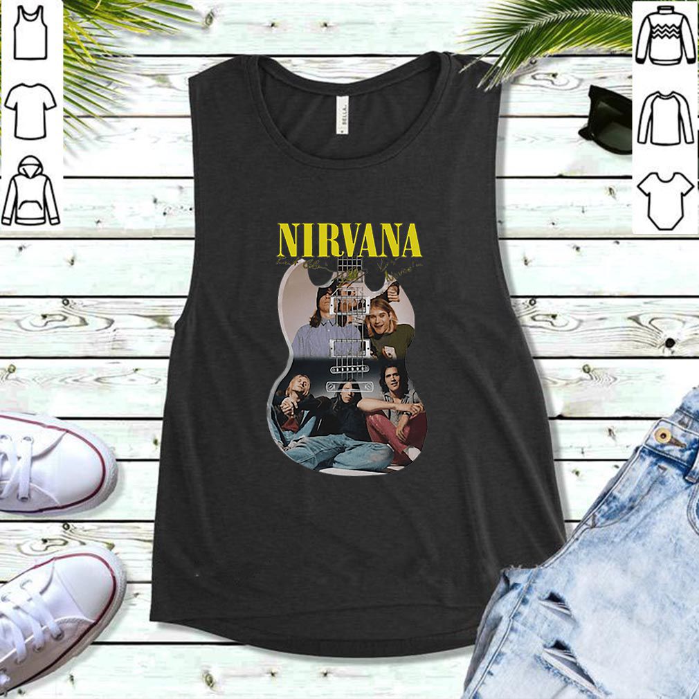Nirvana guitarist band signatures hoodie, sweater, longsleeve, shirt v-neck, t-shirt 5