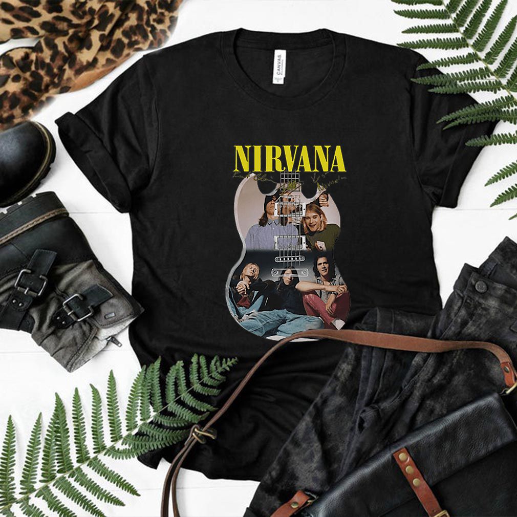 Nirvana guitarist band signatures hoodie, sweater, longsleeve, shirt v-neck, t-shirt