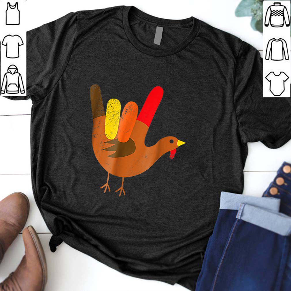 Official American Sign Language I Love You Thanksgiving Turkey hoodie, sweater, longsleeve, shirt v-neck, t-shirt 6