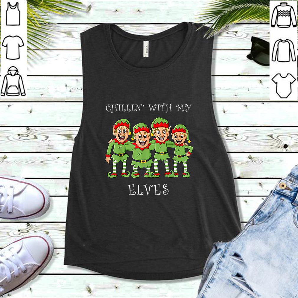 Official Chillin With My Elves Christmas Boys Girls Kids Xmas hoodie, sweater, longsleeve, shirt v-neck, t-shirt