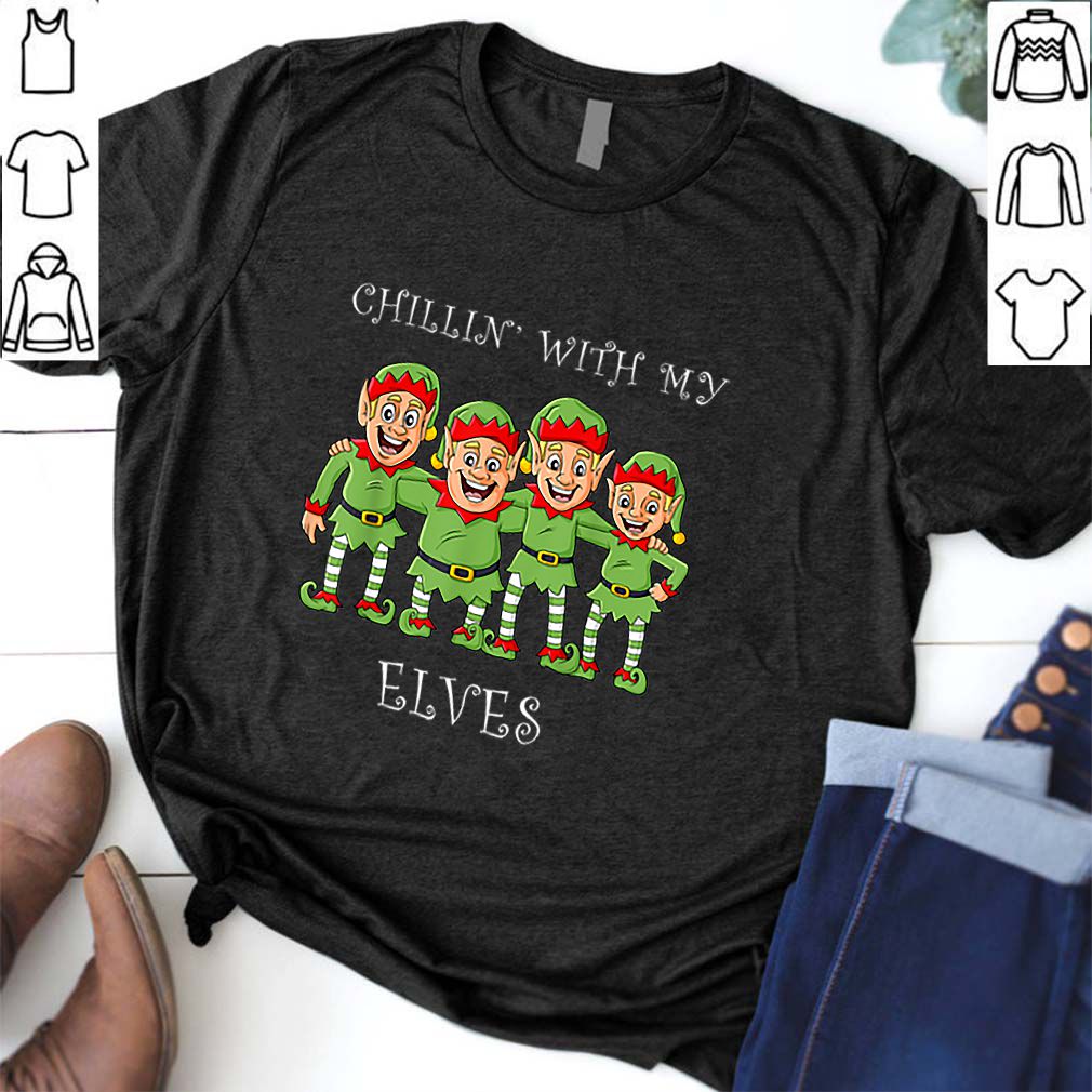 Official Chillin With My Elves Christmas Boys Girls Kids Xmas hoodie, sweater, longsleeve, shirt v-neck, t-shirt