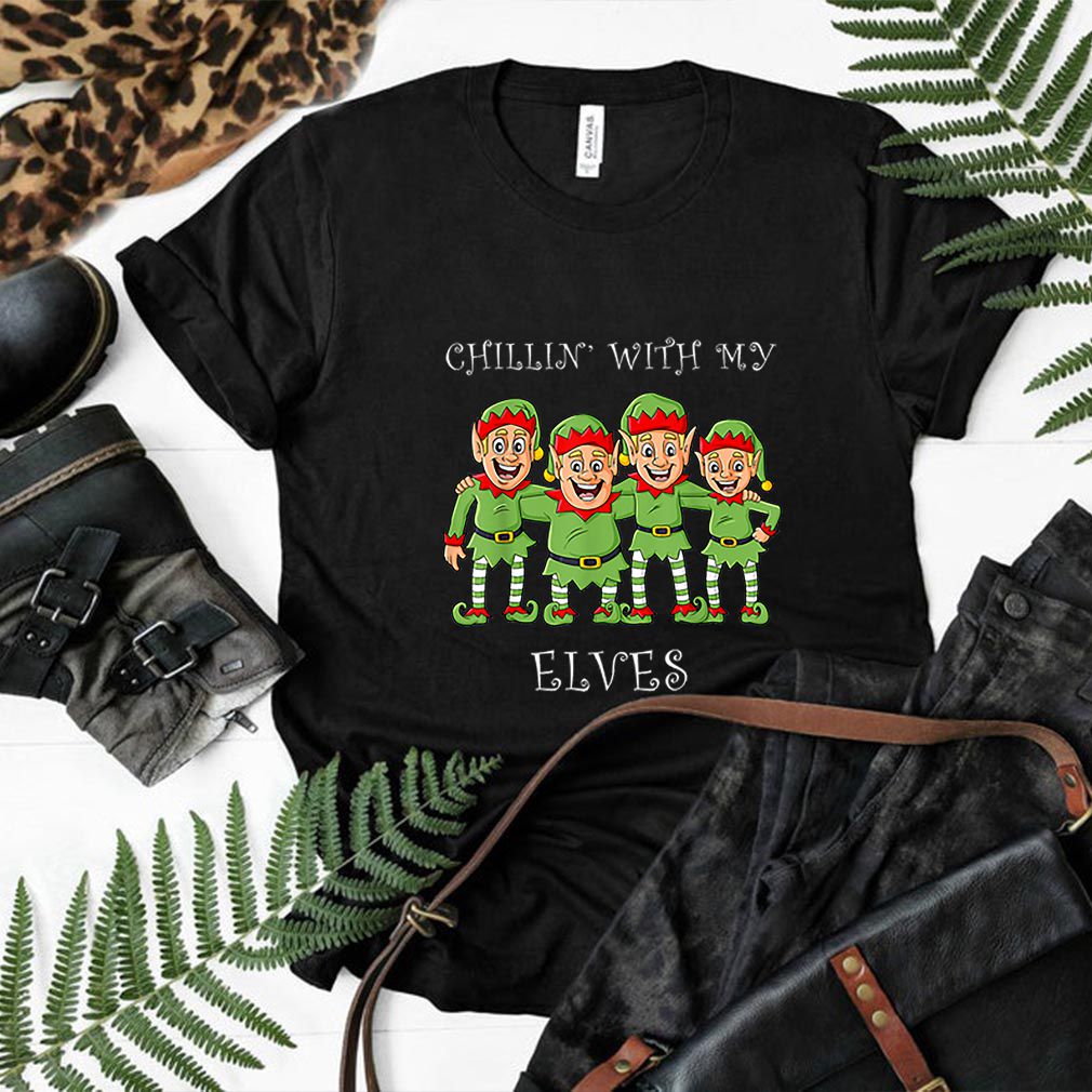 Official Chillin With My Elves Christmas Boys Girls Kids Xmas hoodie, sweater, longsleeve, shirt v-neck, t-shirt