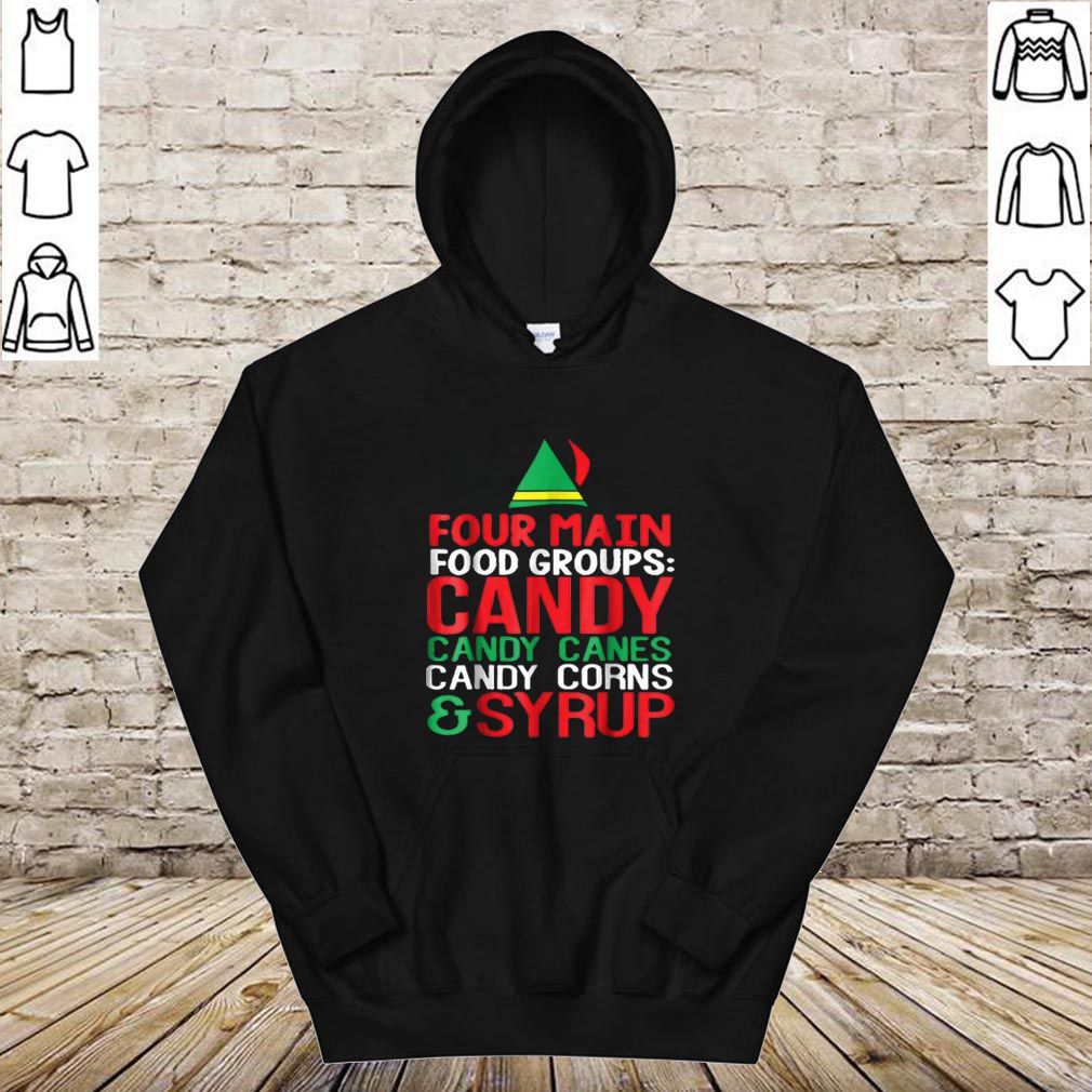 Original 4 Main Food Groups Elf Buddy Christmas hoodie, sweater, longsleeve, shirt v-neck, t-shirt 4