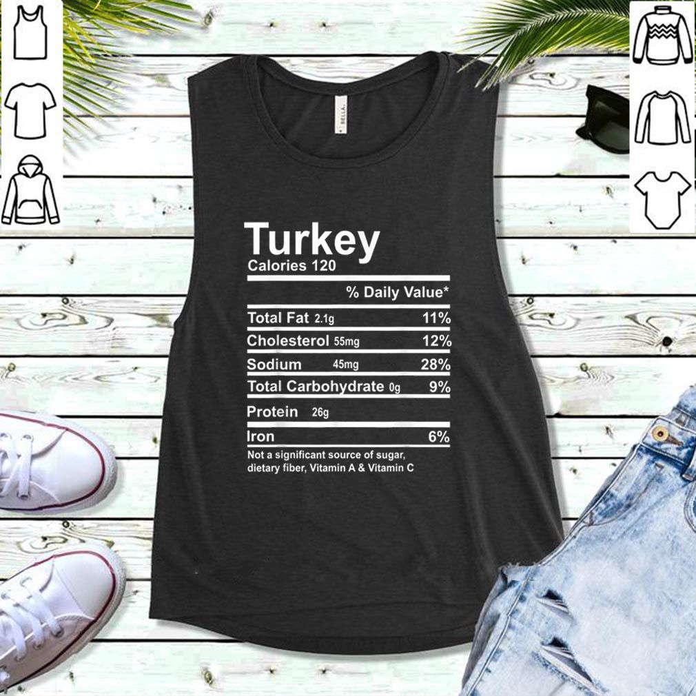 Original Funny Turkey Thanksgiving Christmas Food Nutrition Facts hoodie, sweater, longsleeve, shirt v-neck, t-shirt