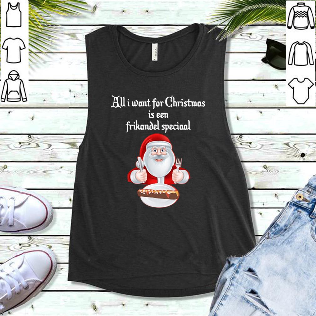 Santa All I want for Christmas is een frikandel speciaal hoodie, sweater, longsleeve, shirt v-neck, t-shirt