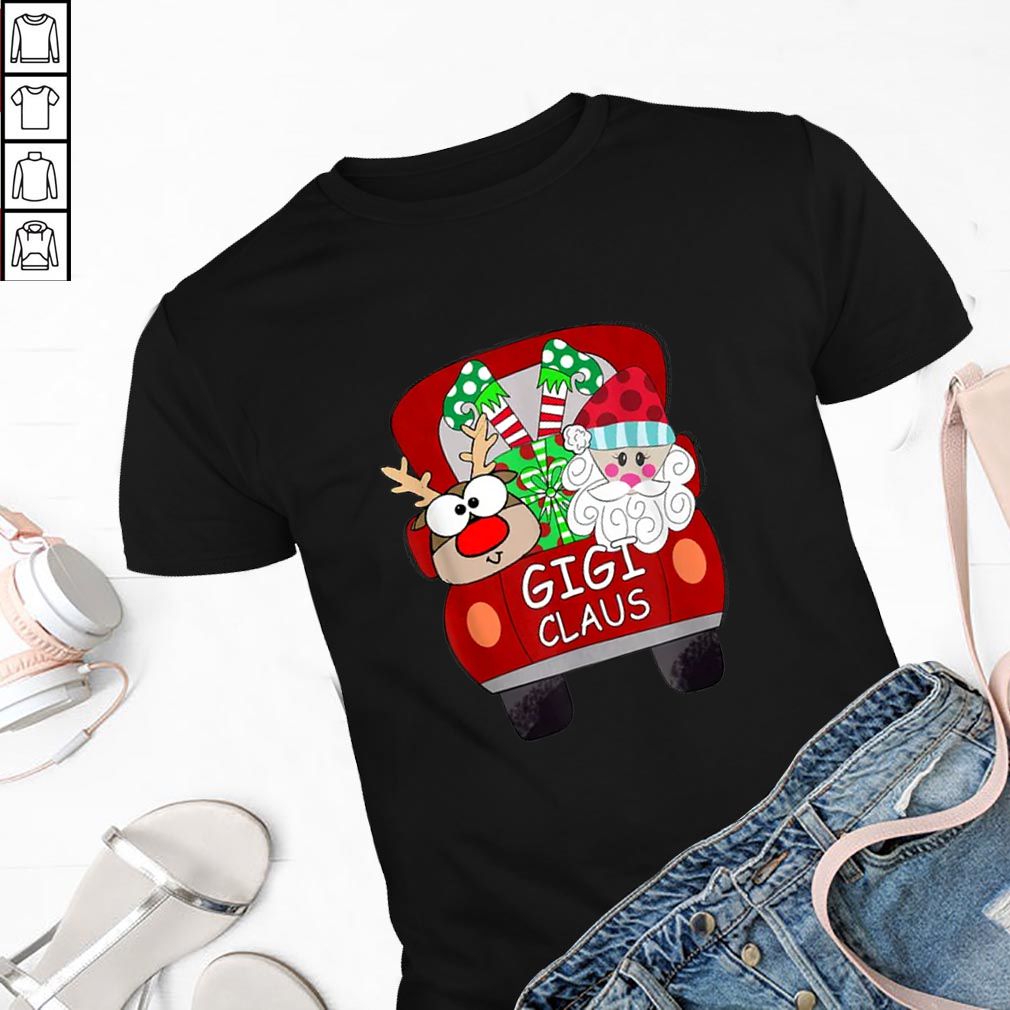 Top Gigi Claus Santa Car Christmas Funny Gigi Gift For Mom Women hoodie, sweater, longsleeve, shirt v-neck, t-shirt