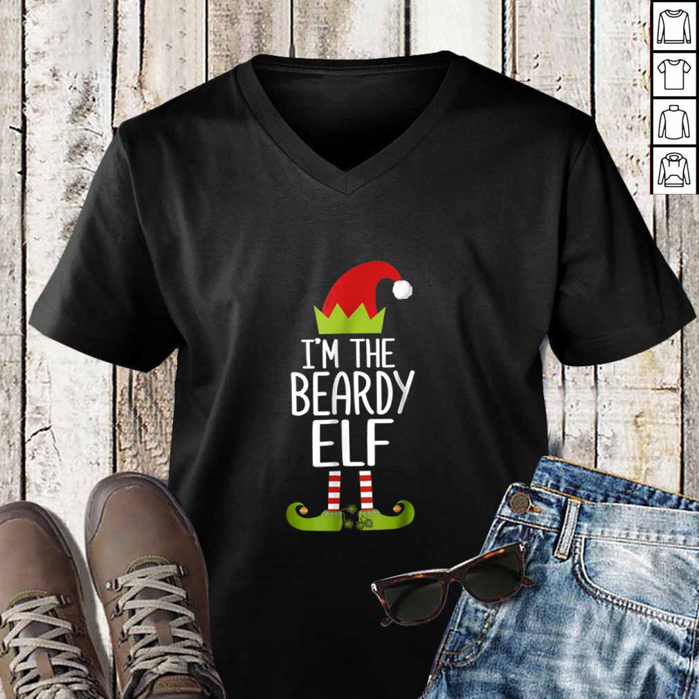 Top I’m The Beardy Elf Christmas Family Elf Costume hoodie, sweater, longsleeve, shirt v-neck, t-shirt