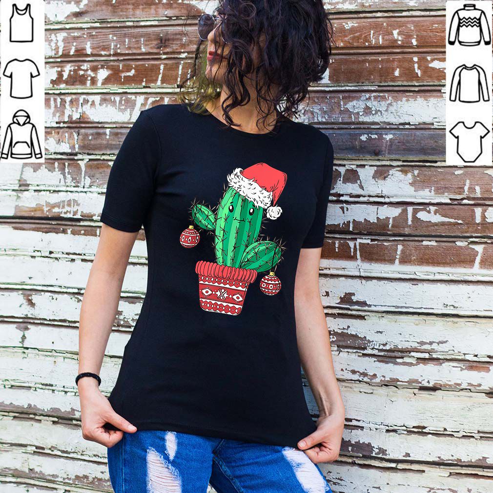 Top Santa’s Hat Cactus Sweater Tee Christmas Party Xmas Holidays hoodie, sweater, longsleeve, shirt v-neck, t-shirt 2