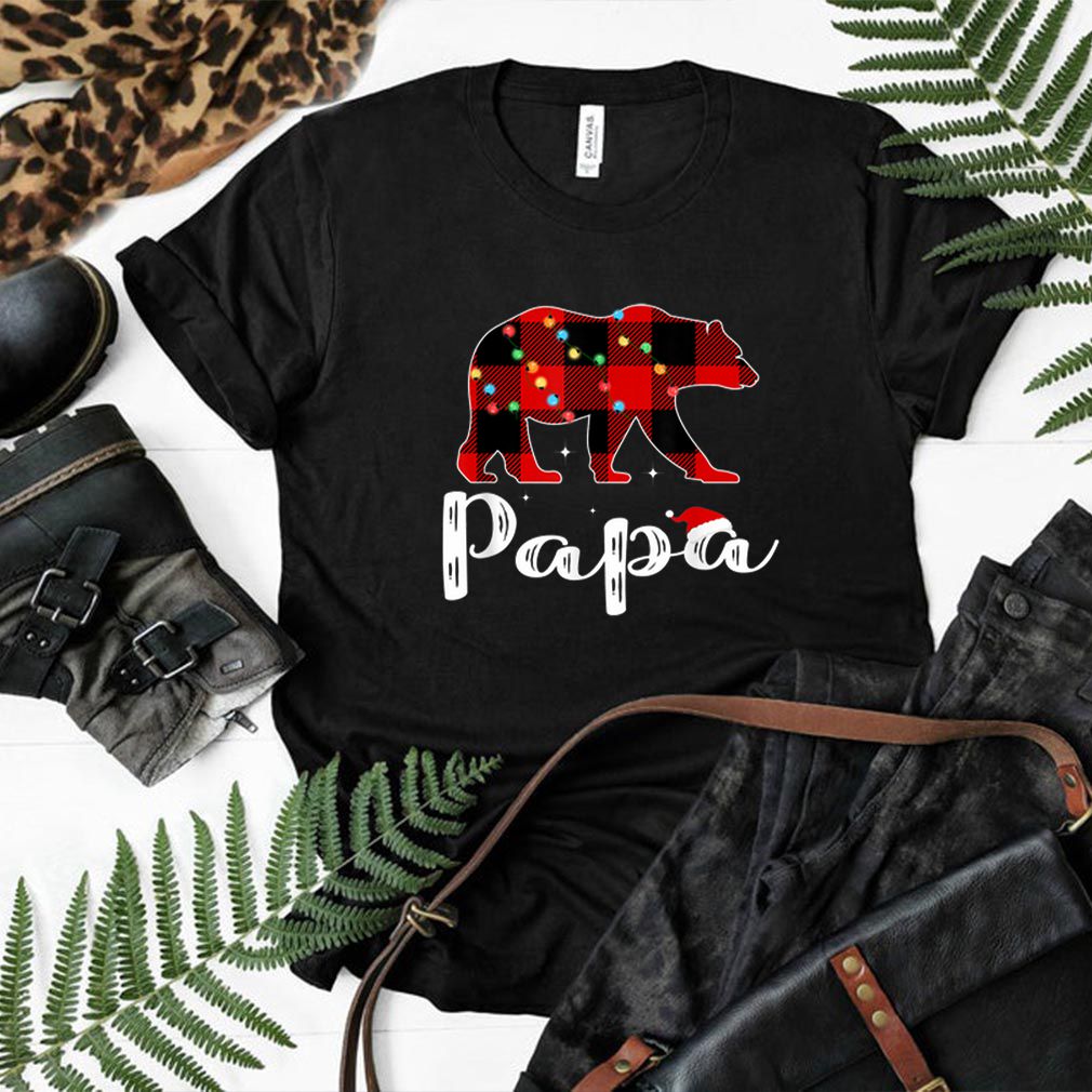 Awesome Papa Bear Lights Funny Christmas gift for Family sweater