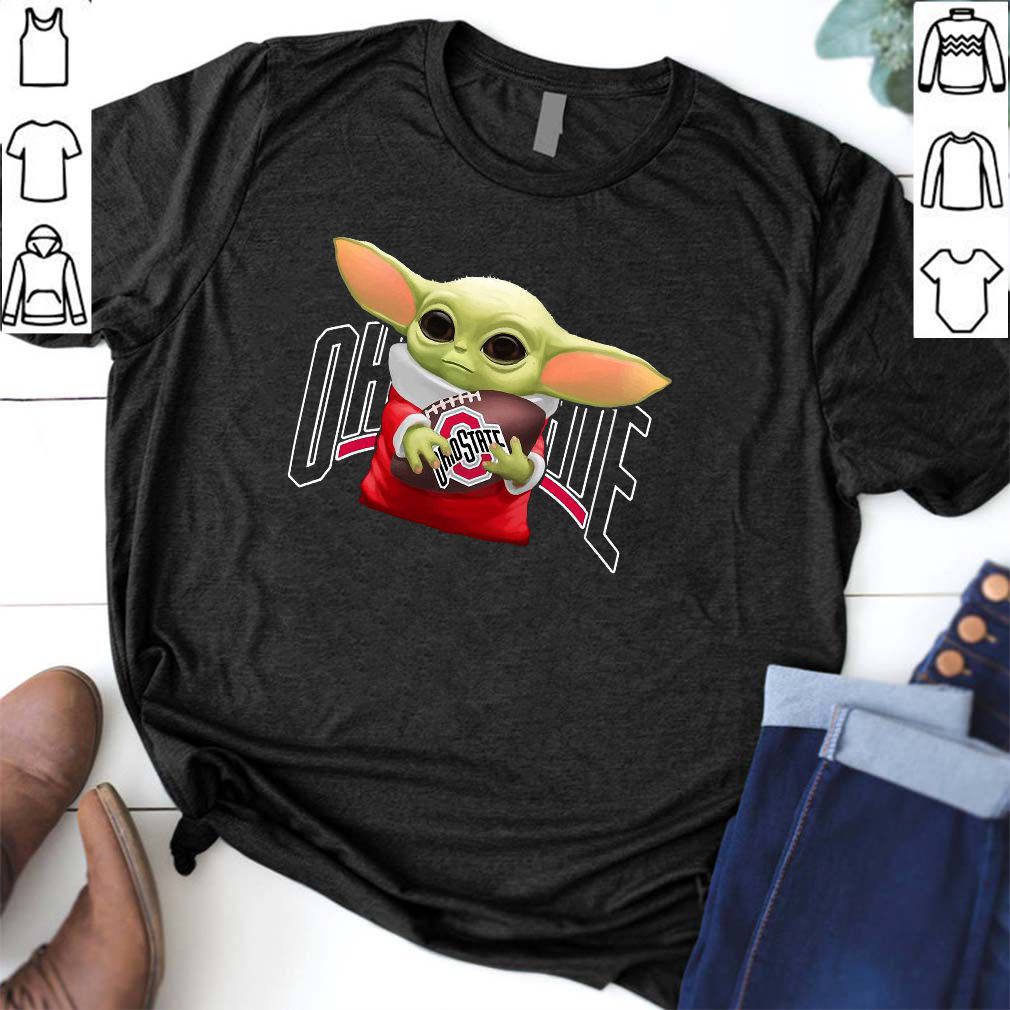 Baby Yoda Hug Ohio State Buckeyes Shirt