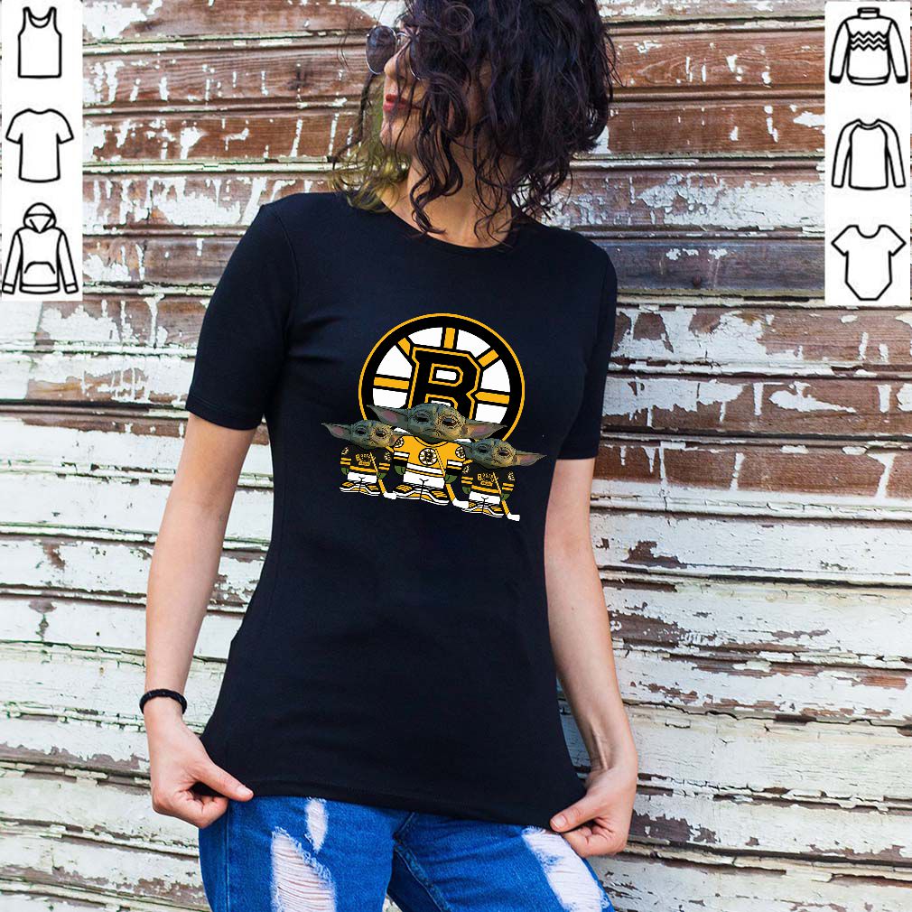 Boston Bruins Logo Baby Yoda Shirts