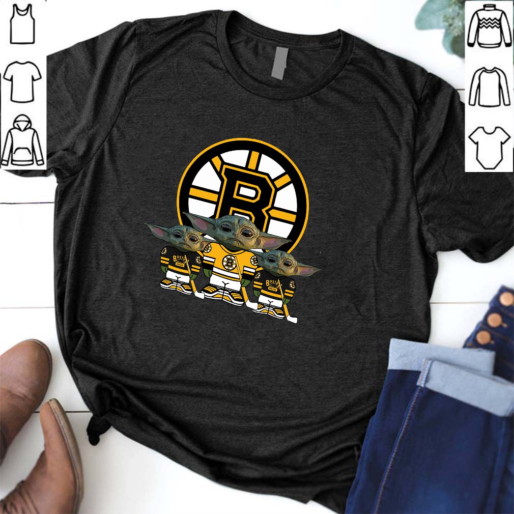 Boston Bruins Logo Baby Yoda Shirts