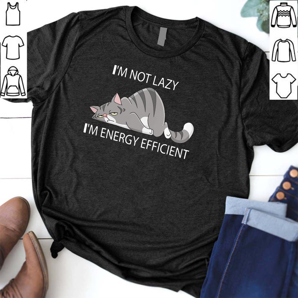 Cat I’m not lazy I’m energy efficient hoodie, sweater, longsleeve, shirt v-neck, t-shirt