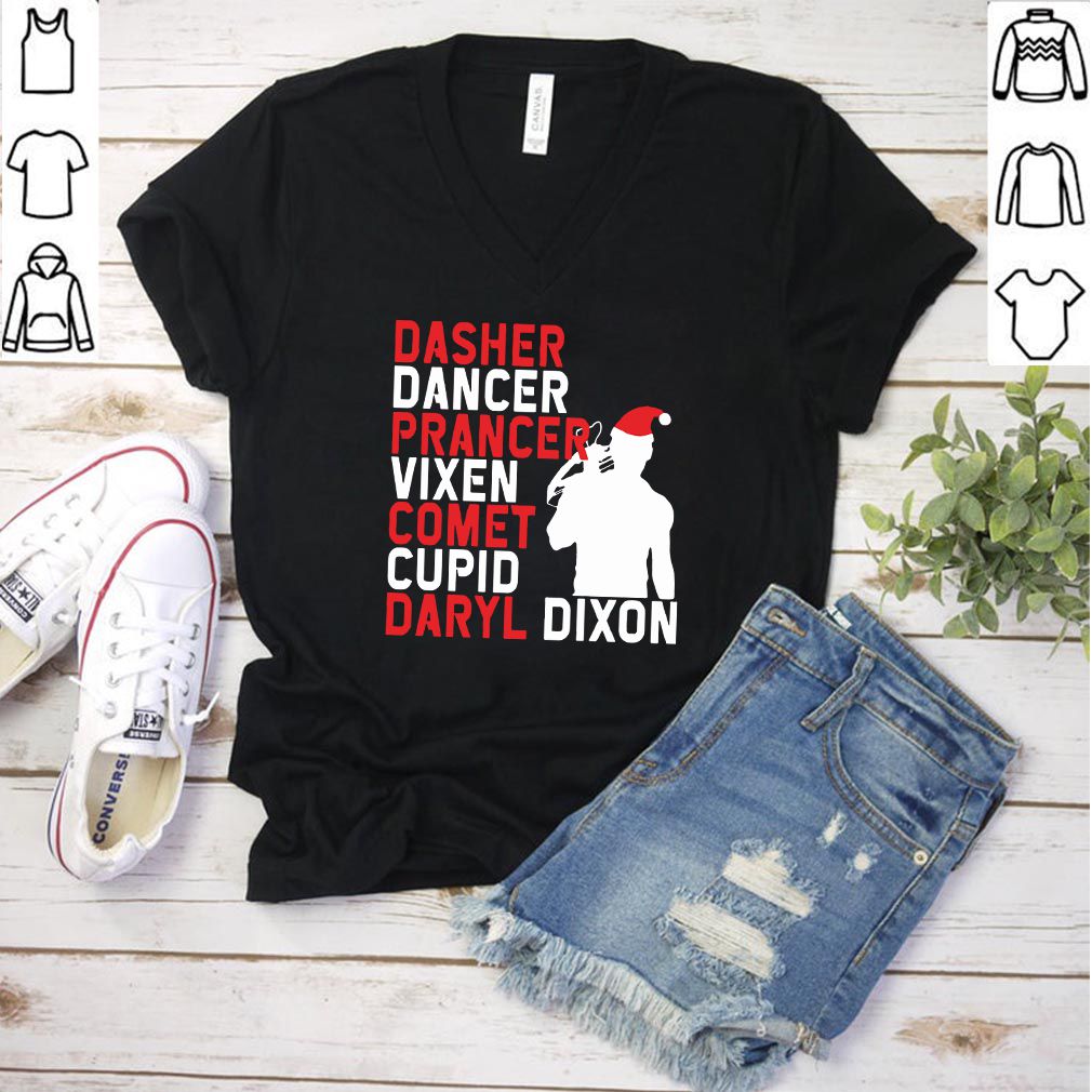Dasher Dancer Prancer Comet Cupid Daryl Dixon hoodie, sweater, longsleeve, shirt v-neck, t-shirt 3
