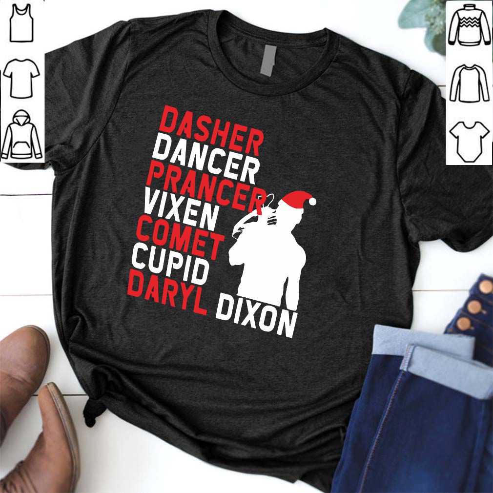Dasher Dancer Prancer Comet Cupid Daryl Dixon hoodie, sweater, longsleeve, shirt v-neck, t-shirt 6