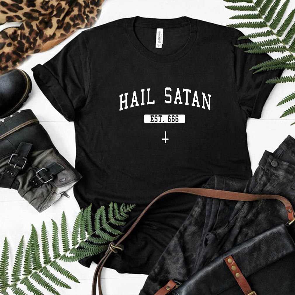 Hail Satan Est 666 T Shirt