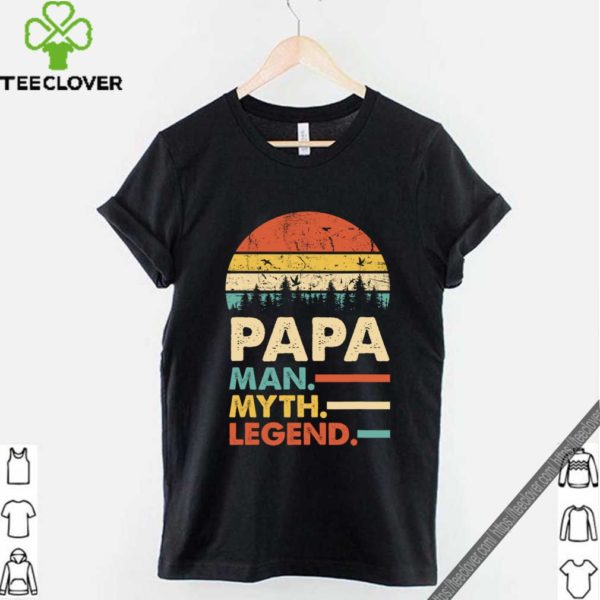 Papa Man Myth Legend Vintage Retro T-Shirt