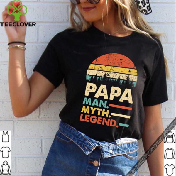 Papa Man Myth Legend Vintage Retro T-Shirt