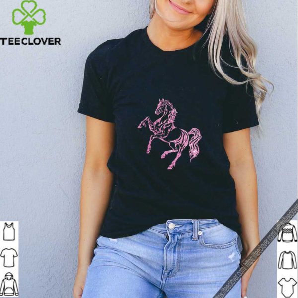 Pink Sparkle Horse T-Shirt For Horse Lover T-Shirt