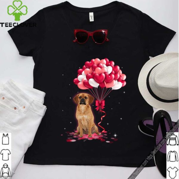 Puggle With Love Balloons And Valentine’s Day T-Shirt