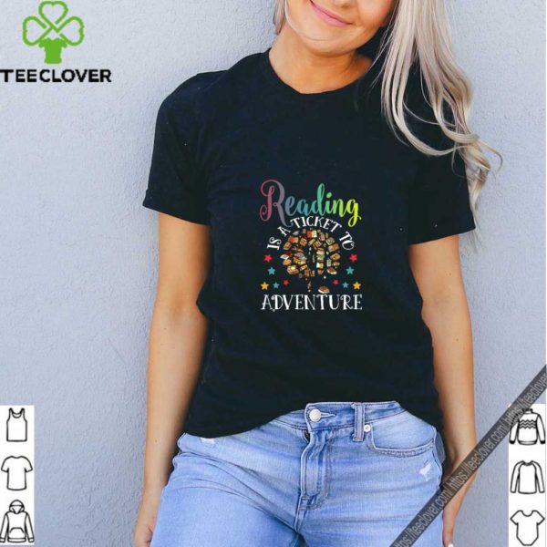 Reading Is A Ticket To Adventure Vintage Reader T-Shirt T-Shirt