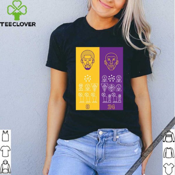 8 24 Kobe Bryant Title Collection Trophies Championship shirt