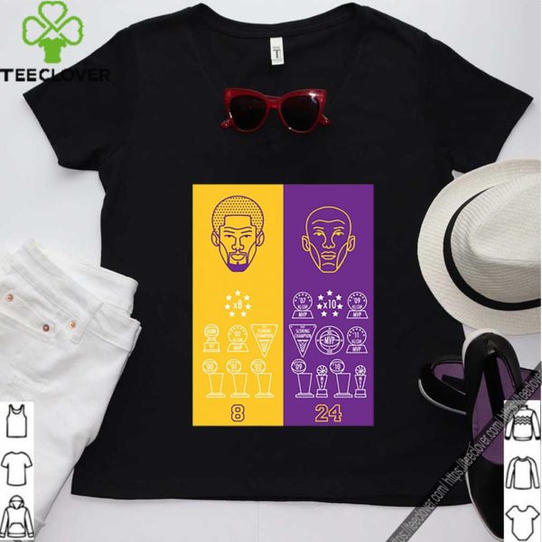 8 24 Kobe Bryant Title Collection Trophies Championship shirt