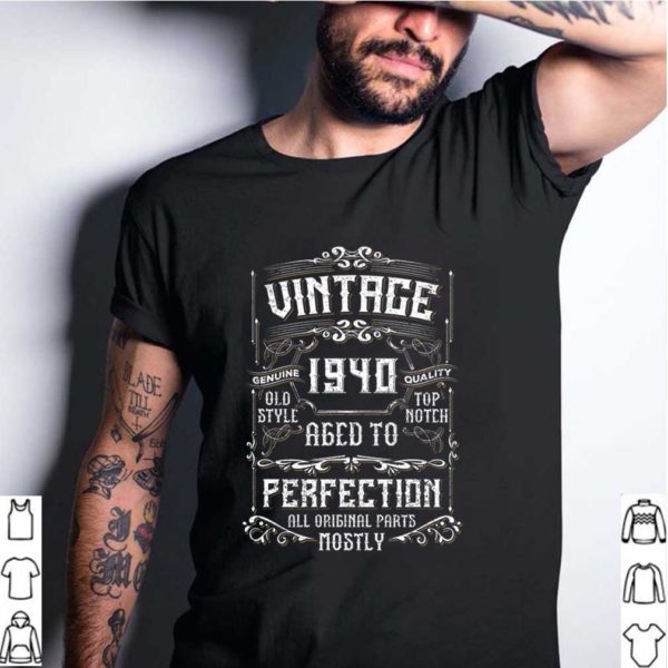 80 Years Old Born in 1940 Vintage 80th Birthday T-Shirt