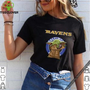 Baby Yoda Baltimore Ravens Logo Star Wars shirt