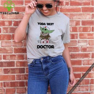 Baby Yoda Best Doctor flowers Star Wars shirt