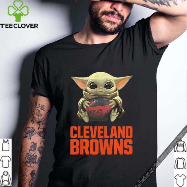 Baby Yoda Hug Cleveland Browns Logo Star Wars hoodie, sweater, longsleeve, shirt v-neck, t-shirt