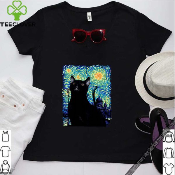 Black Cat Van Gogh hoodie, sweater, longsleeve, shirt v-neck, t-shirt