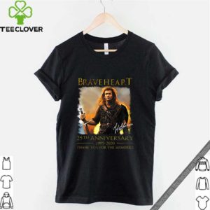 Braveheart 25th anniversary 1995 2020 thank you for the memories shirt