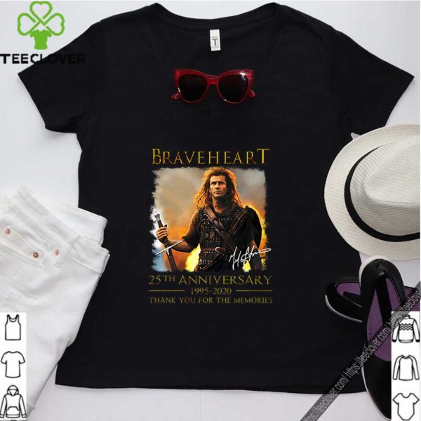 Braveheart 25th anniversary 1995 2020 thank you for the memories shirt