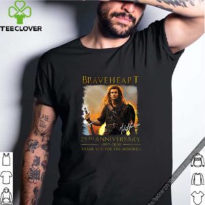 Braveheart 25th anniversary 1995 2020 thank you for the memories shirt