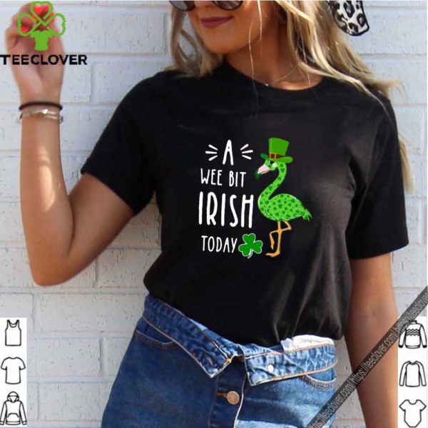 Flamingo A Wee Bit Irish Today 2020 St. Patrick’s day Tee Shirt