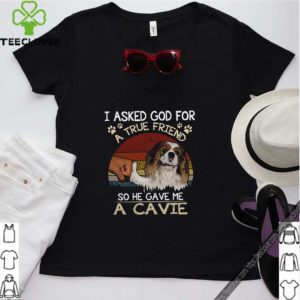 I Asked God For A True Friend So He Gave Me A Cavie dog Vintage hoodie, sweater, longsleeve, shirt v-neck, t-shirt