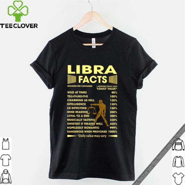 Libra facts serving per container Daily value may vary shirt