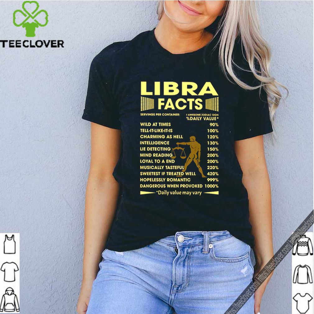 Libra facts serving per container Daily value may vary shirt 5 Libra facts serving per container Daily value may vary shirt