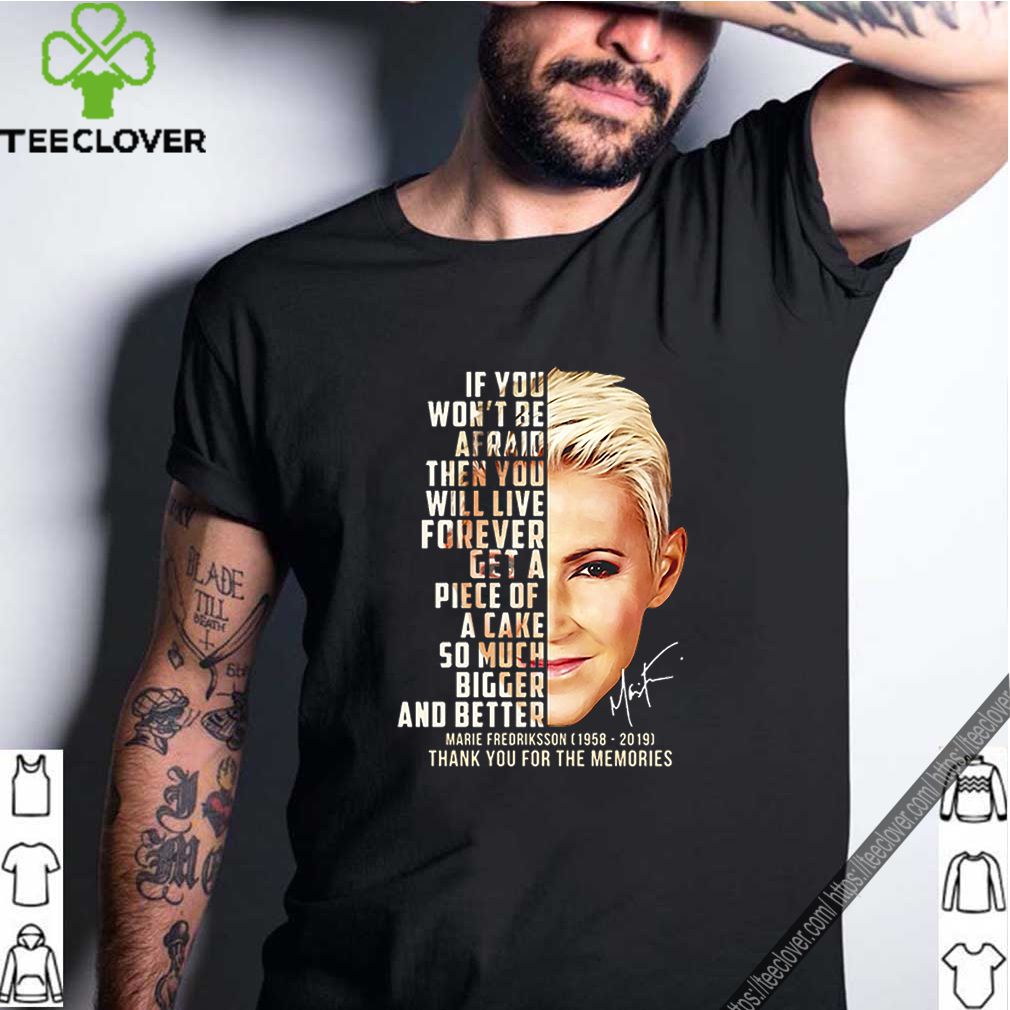 Marie Fredriksson 1958-2019 signature thank you for the memories shirt 6 Marie Fredriksson 1958-2019 signature thank you for the memories shirt
