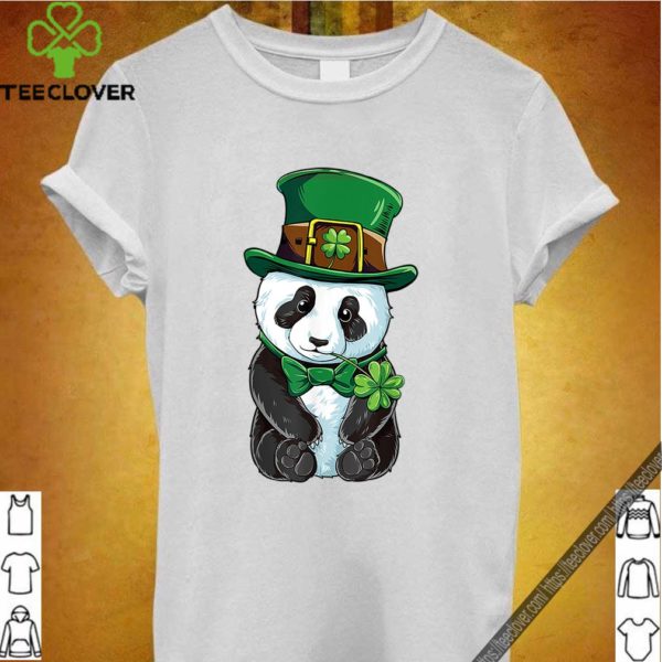 Panda Leprechaun St Patricks Day Boys Kids Girls Shamrock hoodie, sweater, longsleeve, shirt v-neck, t-shirt