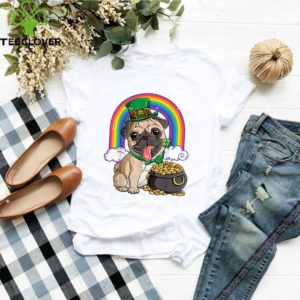 Pretty Pug St Patricks Day Boys Kids Men Leprechaun Dog Lover Gift shirt