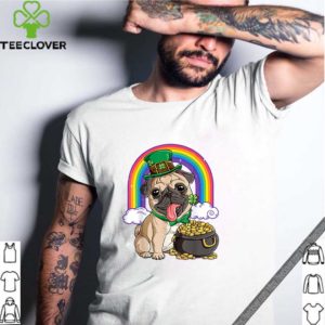 Pretty Pug St Patricks Day Boys Kids Men Leprechaun Dog Lover Gift shirt